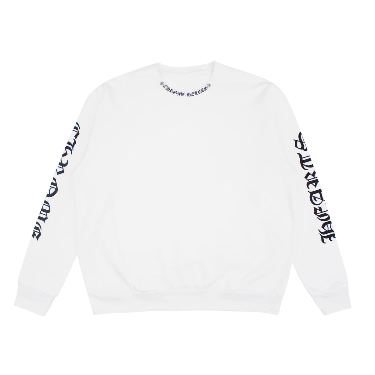 Collar Script Crewneck White