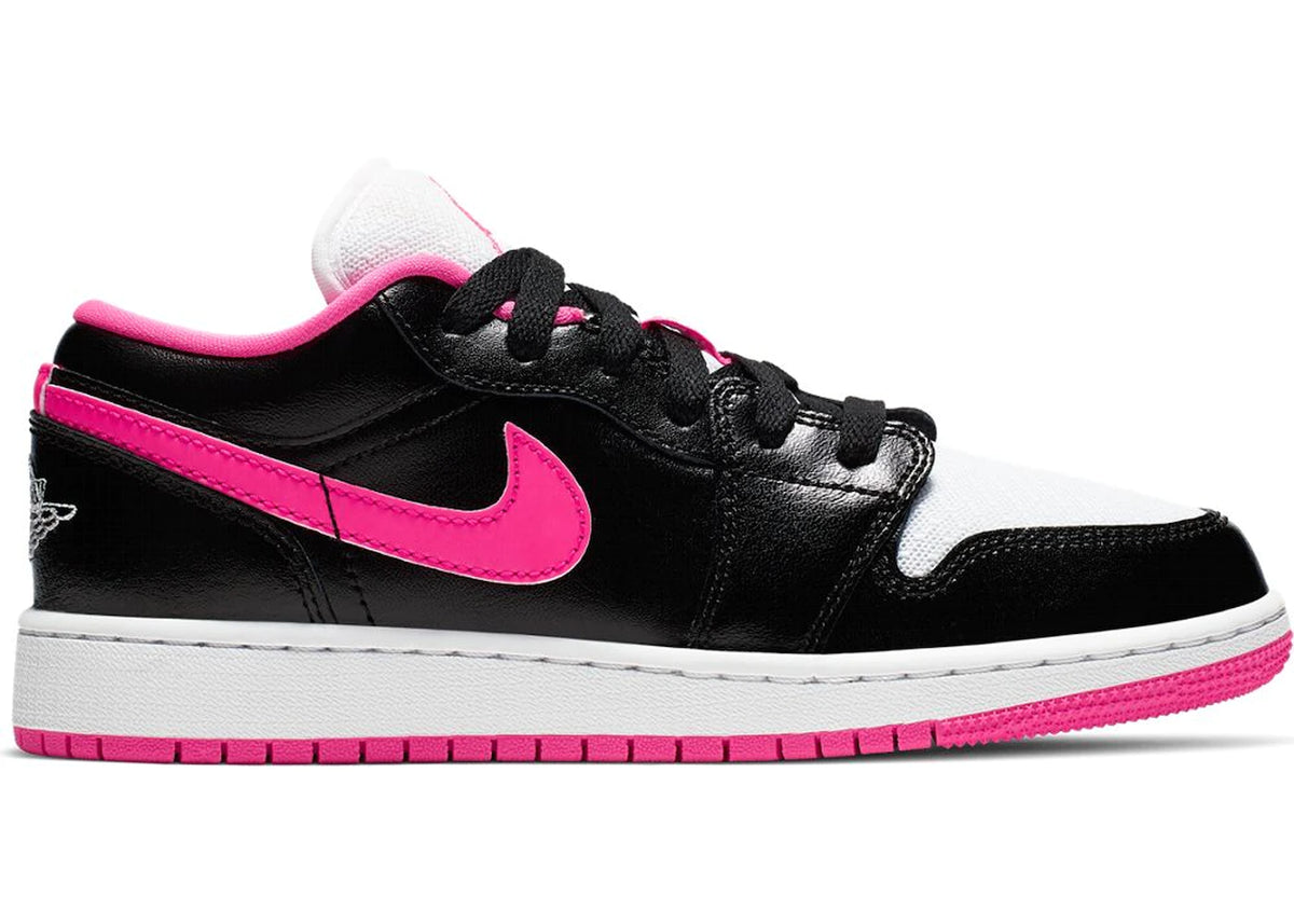 Jordan 1 Low Black White Hyper Pink (GS)