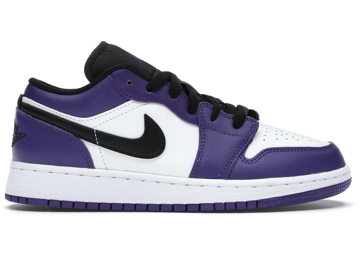 Jordan 1 Low Court Purple White