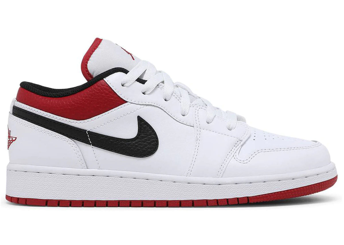 Air Jordan 1 Low White Gym Red (GS)