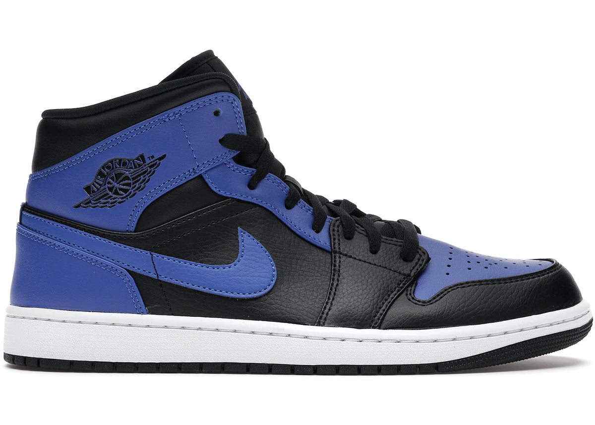 Jordan 1 Mid Royal Tumbled Leather