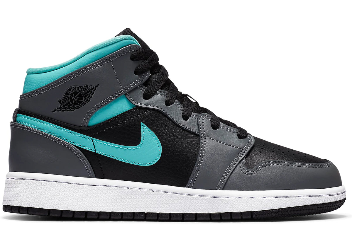 Jordan 1 Mid Grey Aqua