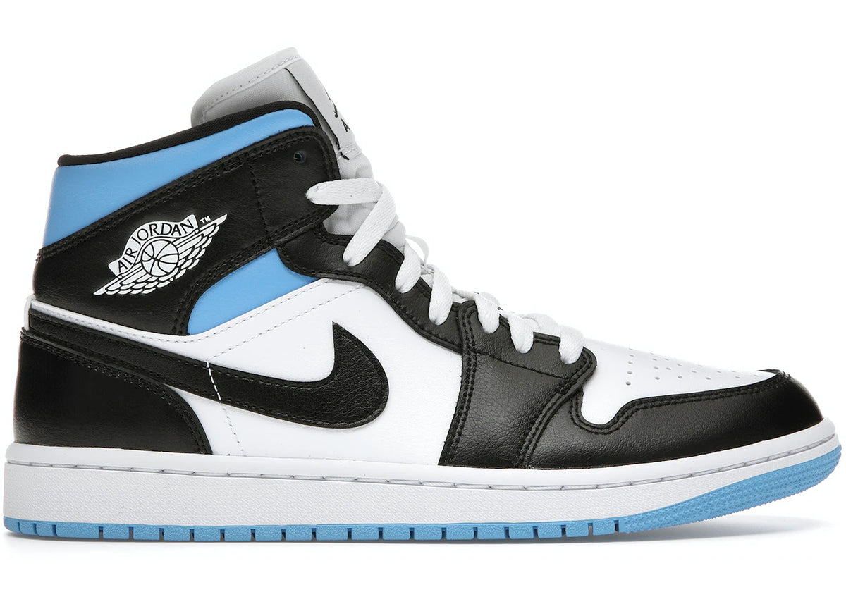 Jordan 1 Mid Black White (W)