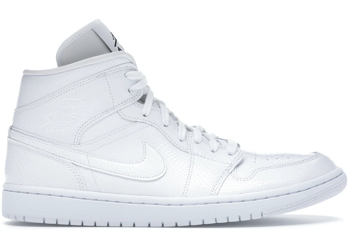 Jordan 1 Mid White Snakeskin (W)