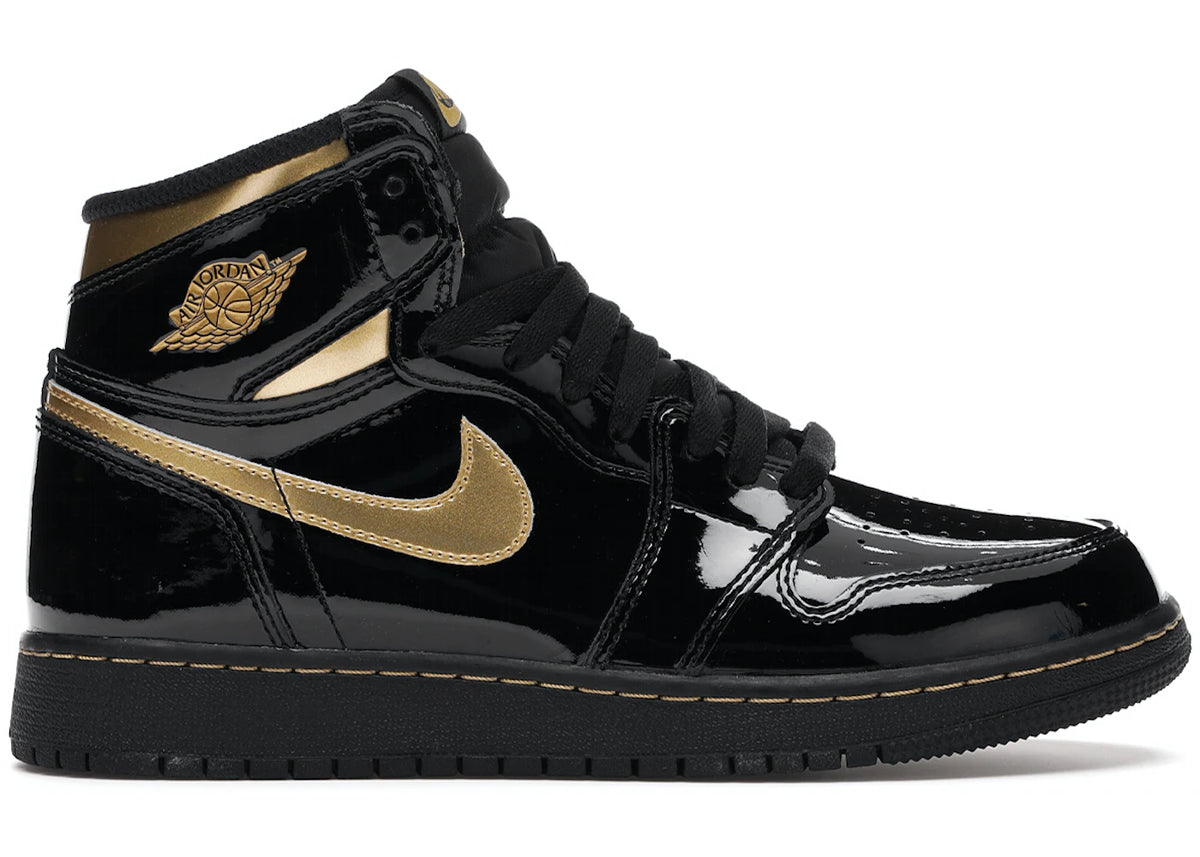 Jordan 1 Retro High Black Metallic Gold 2020 (GS)