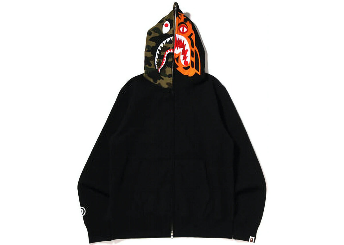 Crazy Face Full Zip Hoodie Black