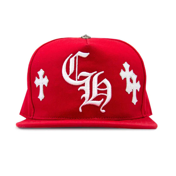 Cross Patch Baseball Hat Red