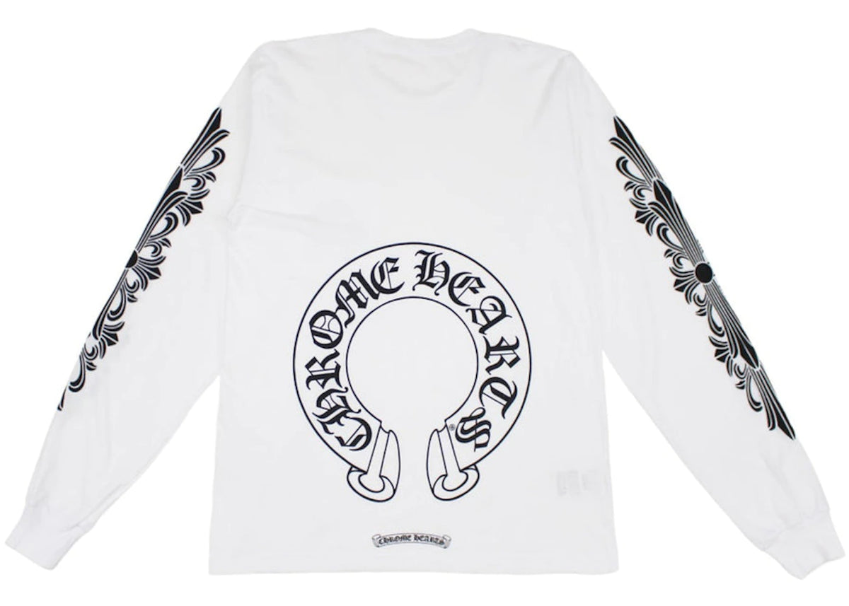 Horseshoe L/S T-Shirt White