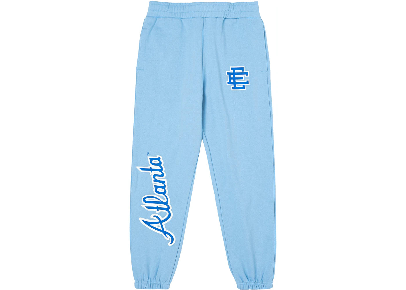 Eric Emanuel EE Atlanta Braves NE Sweats Light Blue