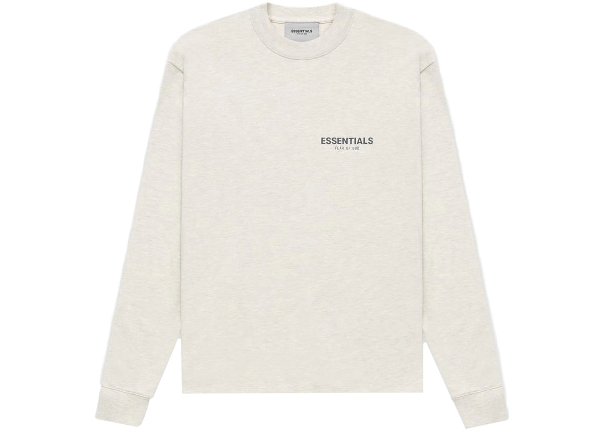 Essentials L/S T-shirt Light Heather Oatmeal