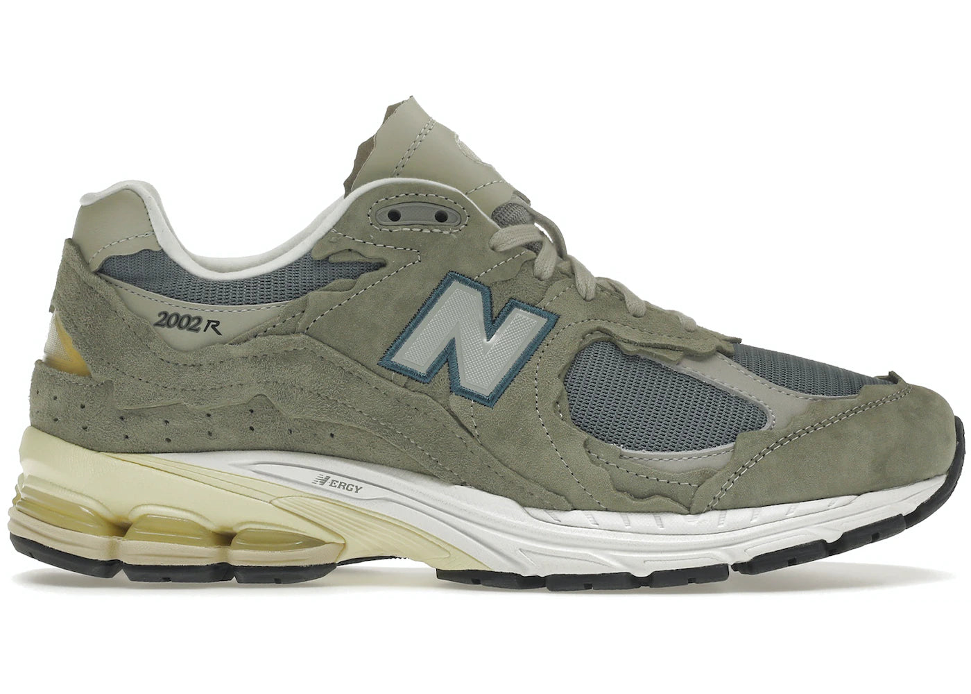 new balance 2002r protection pack mirage grey on feet