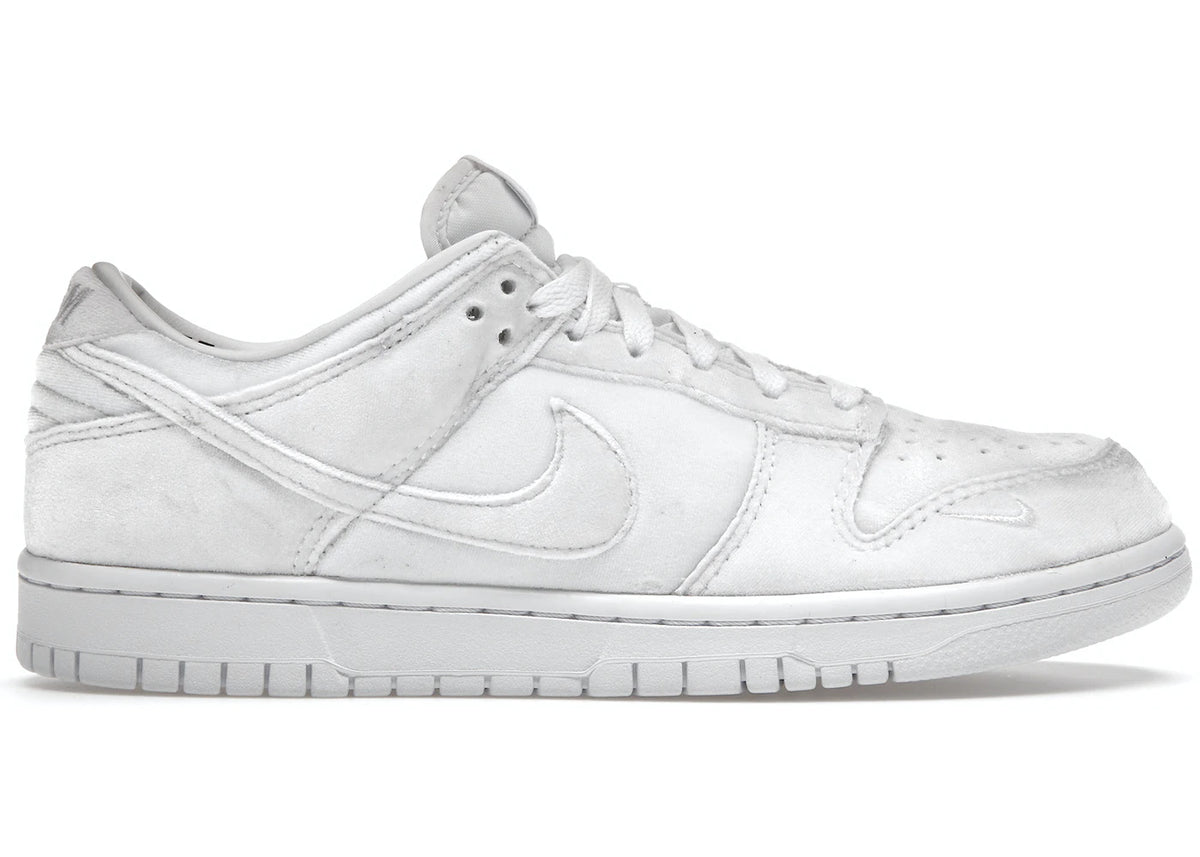 Dunk Low Dover Street Market Triple White Velvet