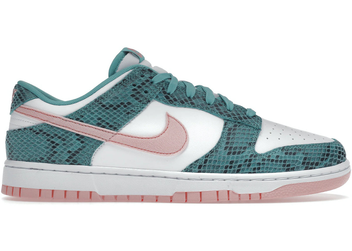 Dunk Low Snakeskin Washed Teal Bleached Coral
