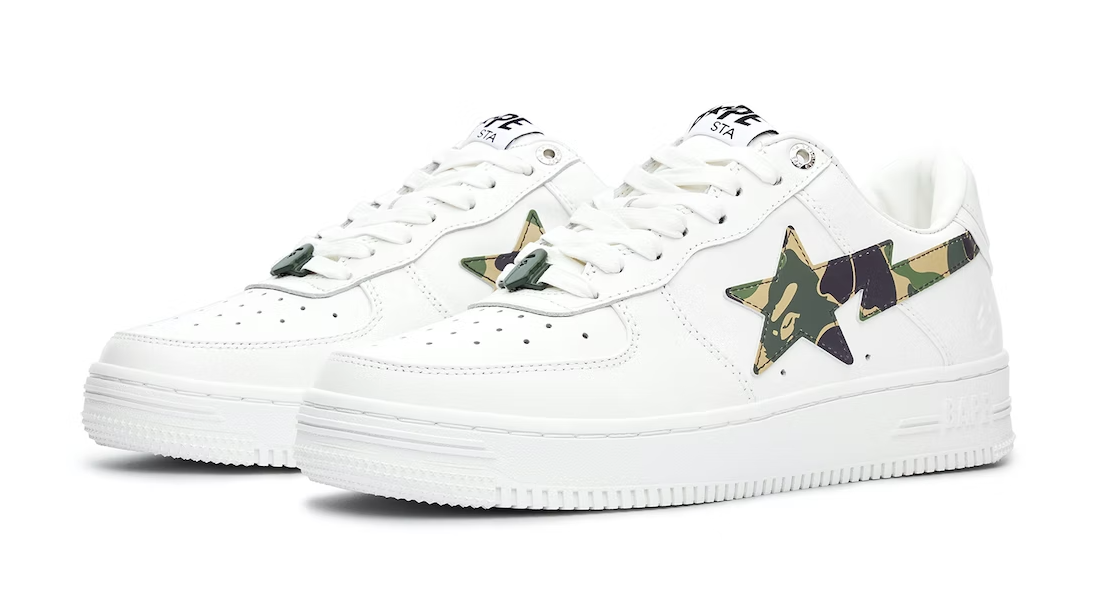 A Bathing Ape Sta ABC Camo White Green