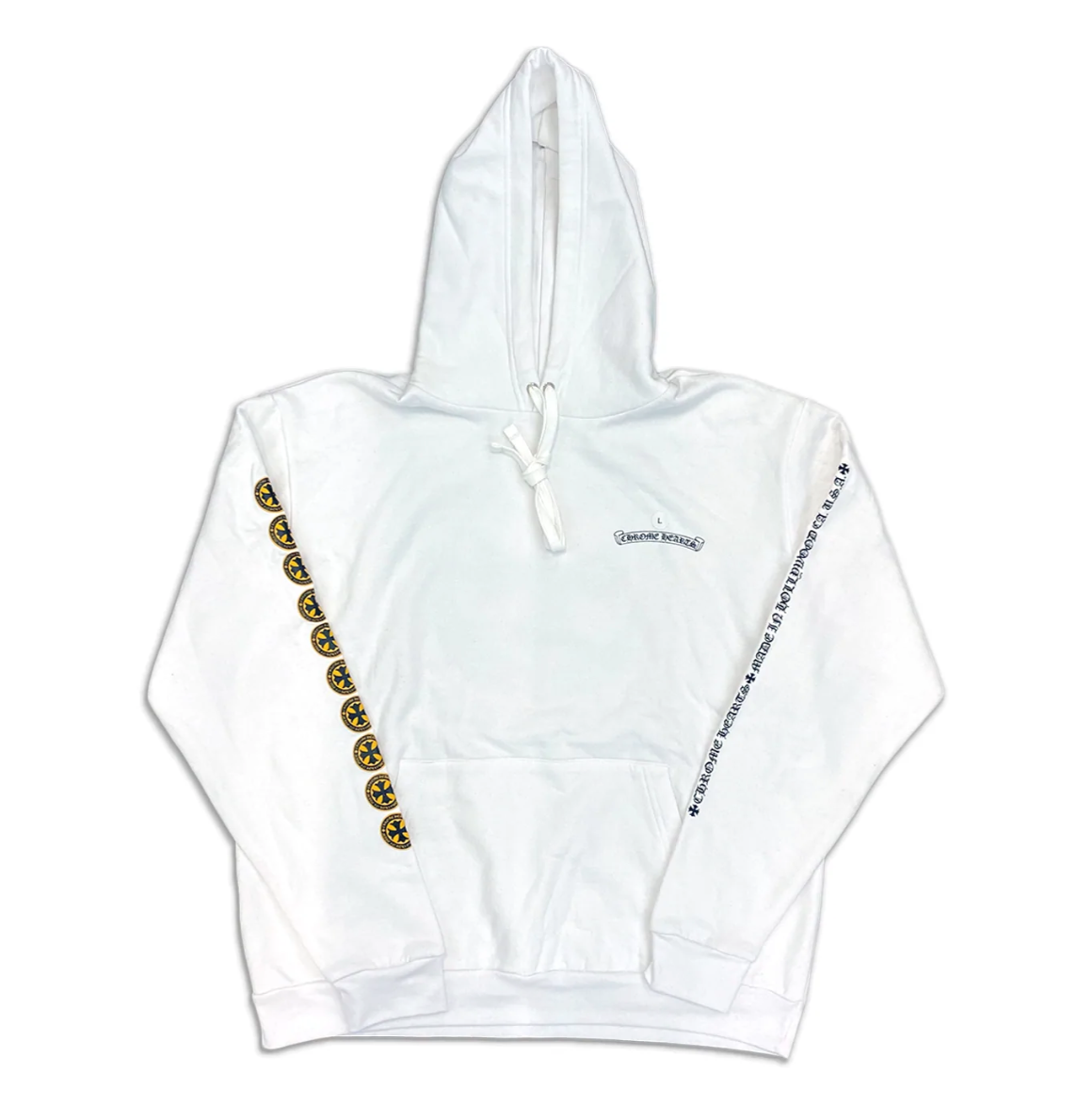Hollywood Plus Hoodie White/Yellow