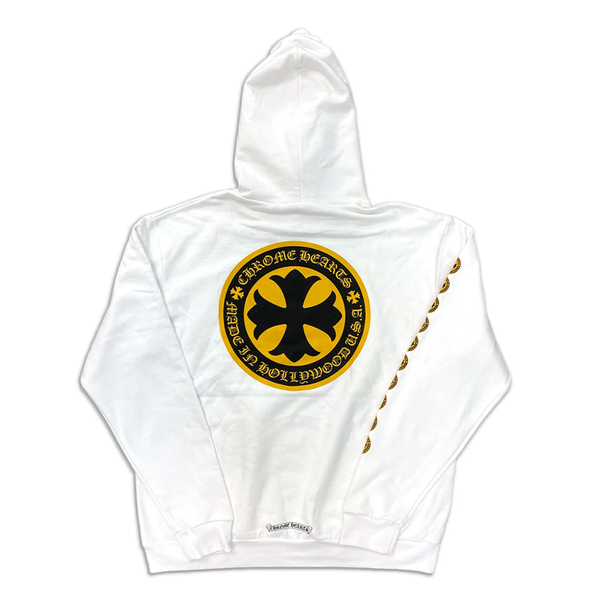 Hollywood Plus Hoodie White/Yellow