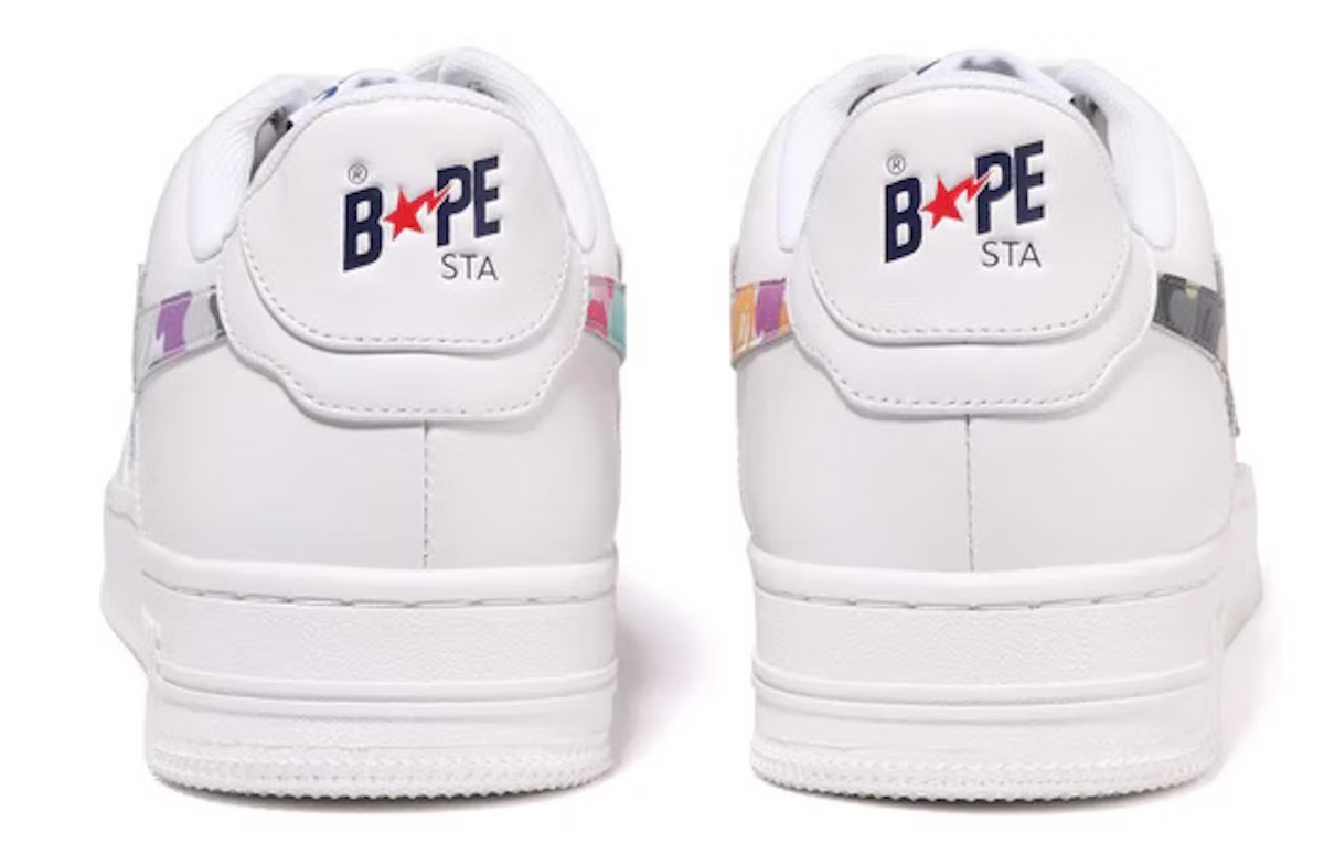 A Bathing Ape Sta White Multi Camo US Exclusive