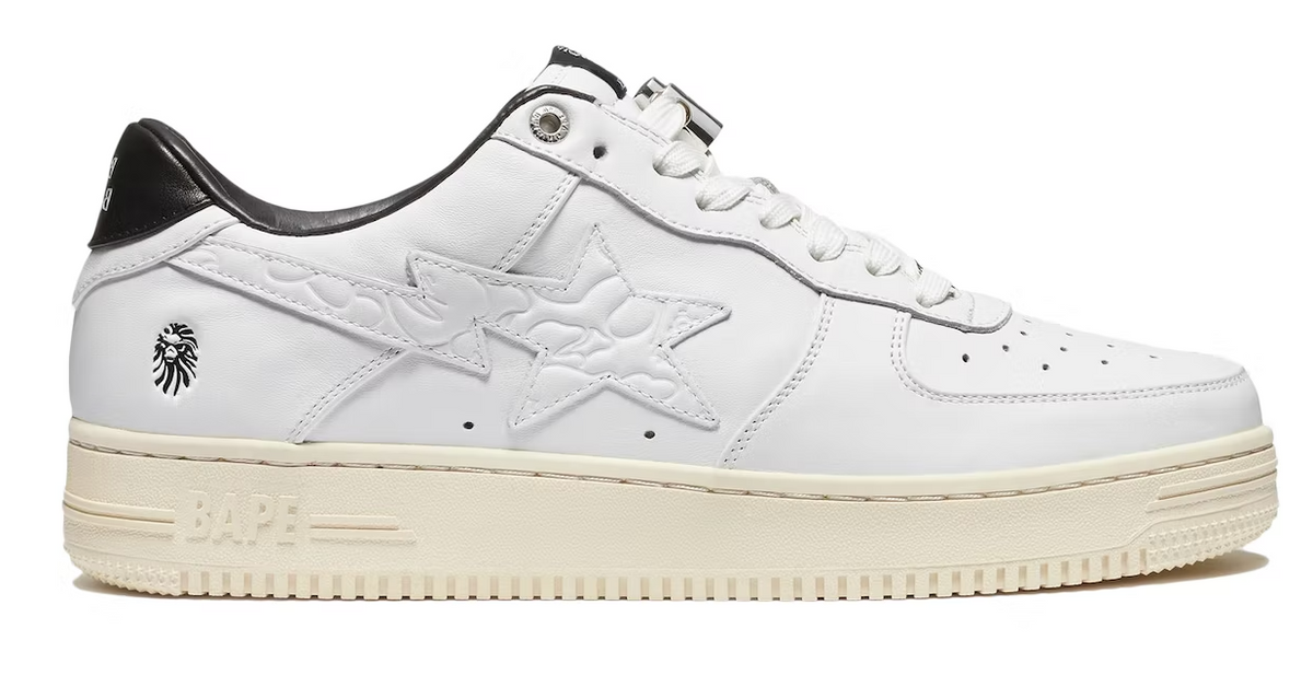 A Bathing Ape Sta Black White Silver