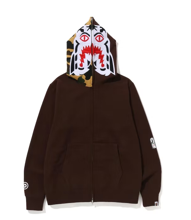 1st Camo Tiger Full Zip Hoodie Brown
