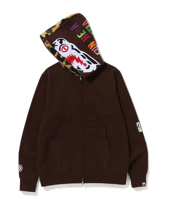 1st Camo Tiger Full Zip Hoodie Brown