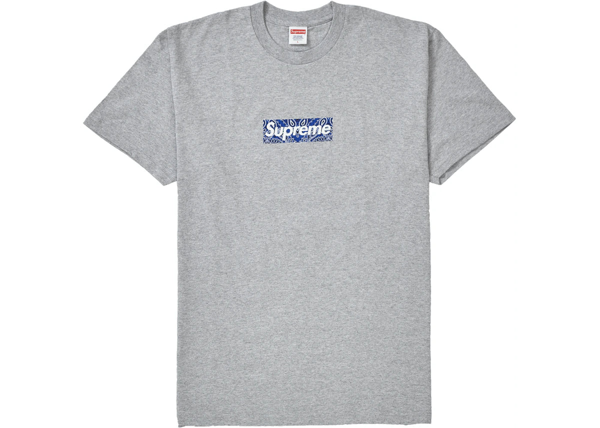 Bandana Box Logo Tee Heather Grey