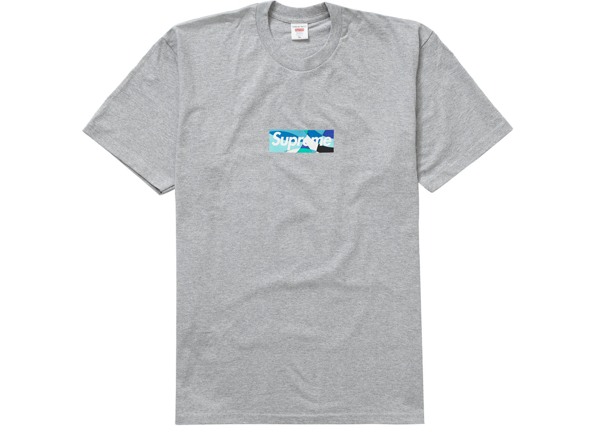 Emilio Pucci Box Logo Tee Heather Grey/Blue