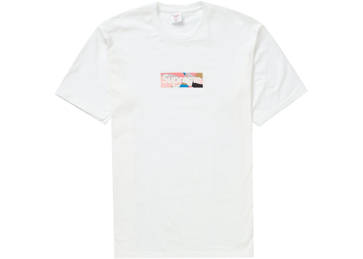 Emilio Pucci Box Logo Tee White/Dusty Pink