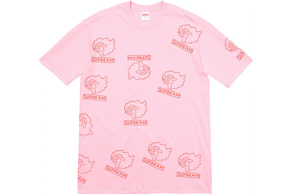 Gonz Heads Tee Light Pink