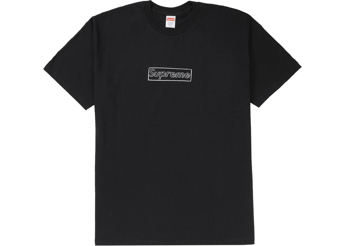 KAWS Chalk Logo Tee Black