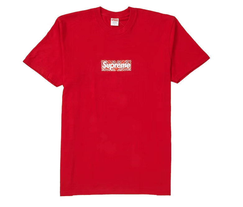 Bandana Box Logo Tee Red