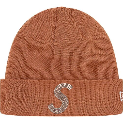 New Era Swarovski S Logo Beanie Brown