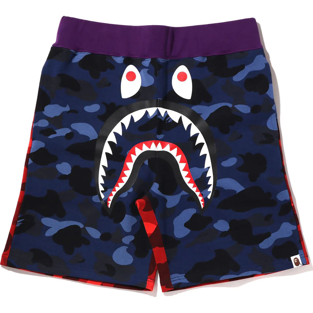 Crazy Camo Shark Sweat Shorts Navy