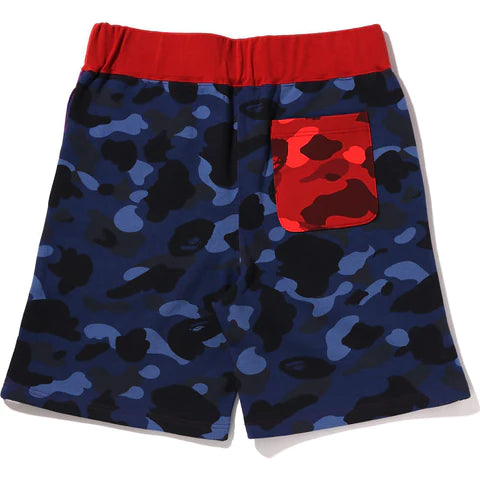 Crazy Camo Shark Sweat Shorts Purple