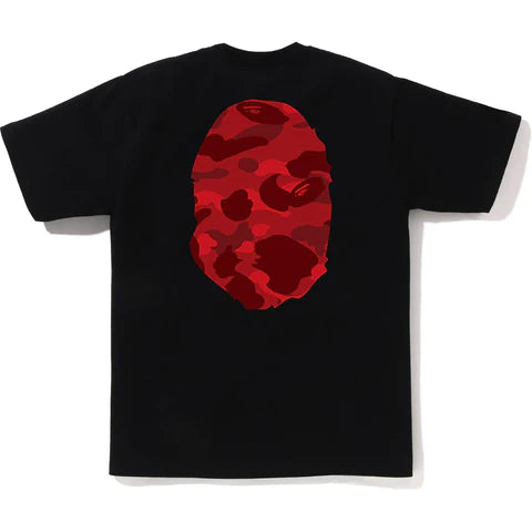 Color Camo Big Ape Head Tee Black/Red