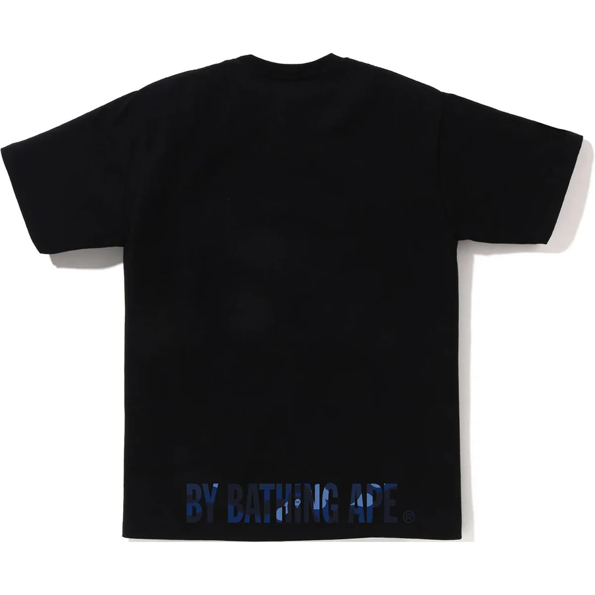 Black Navy BAPE Color Camo Ape Face Tee