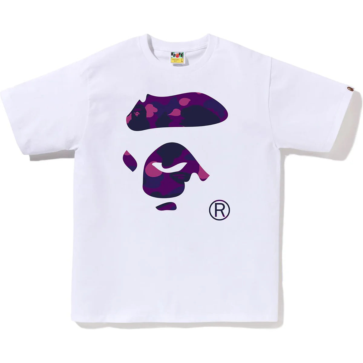 BAPE White/Purple Face Tee