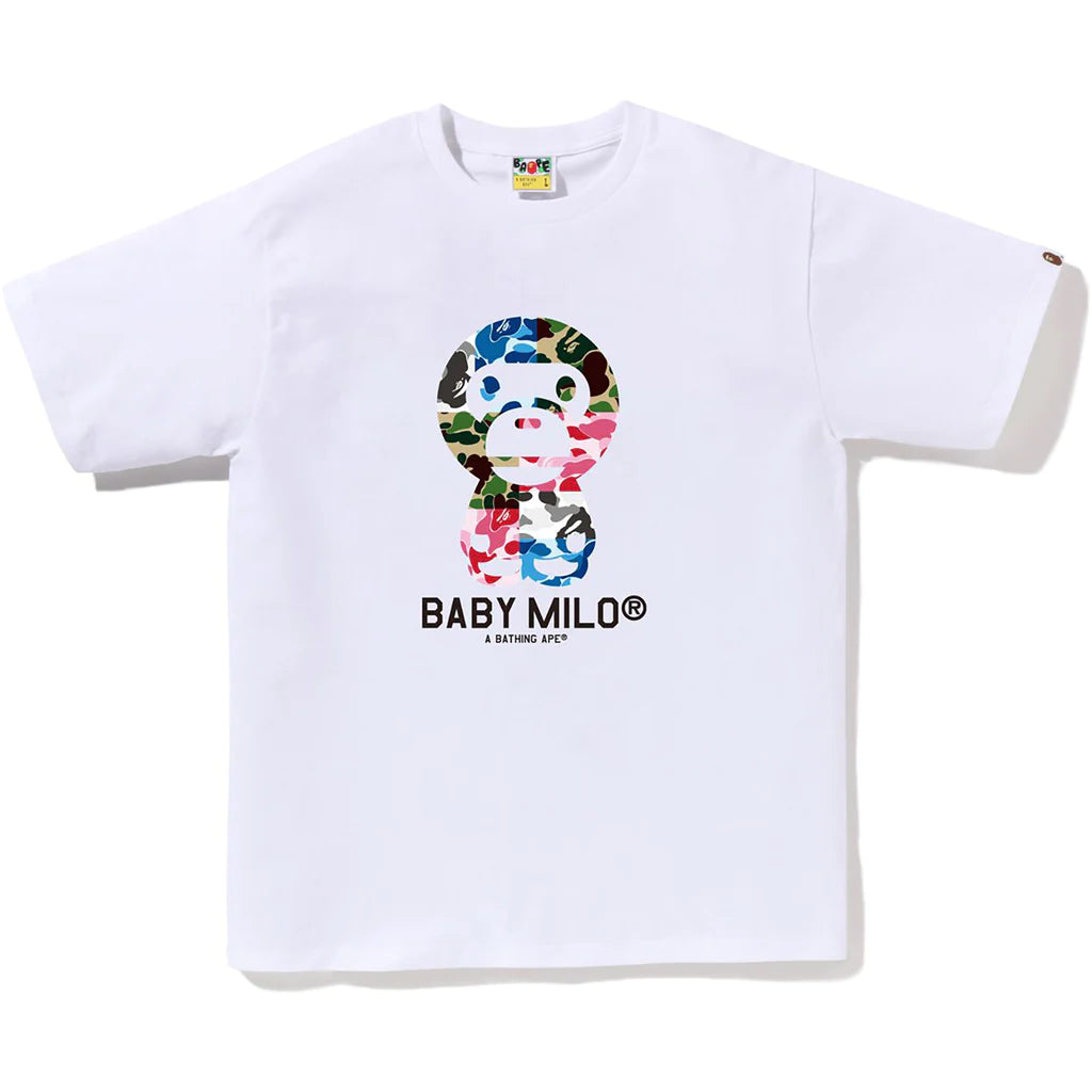 ABC Crazy Camo Baby Milo Tee White