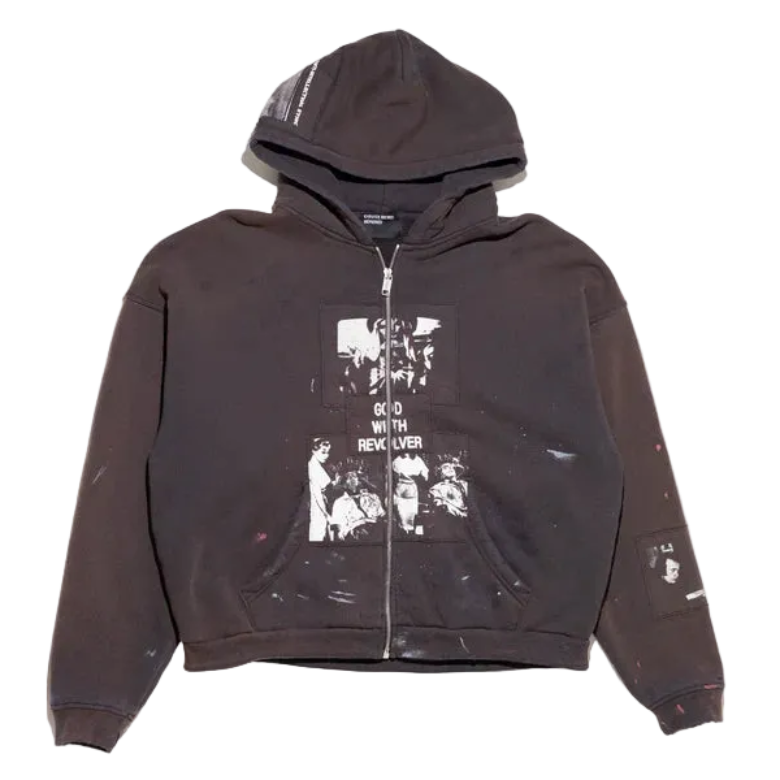 God With The Revolver Zip Up Hoodie