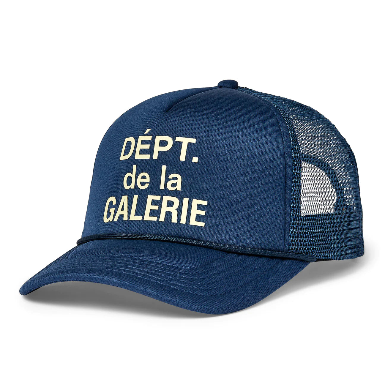 French Logo Trucker Hat Navy