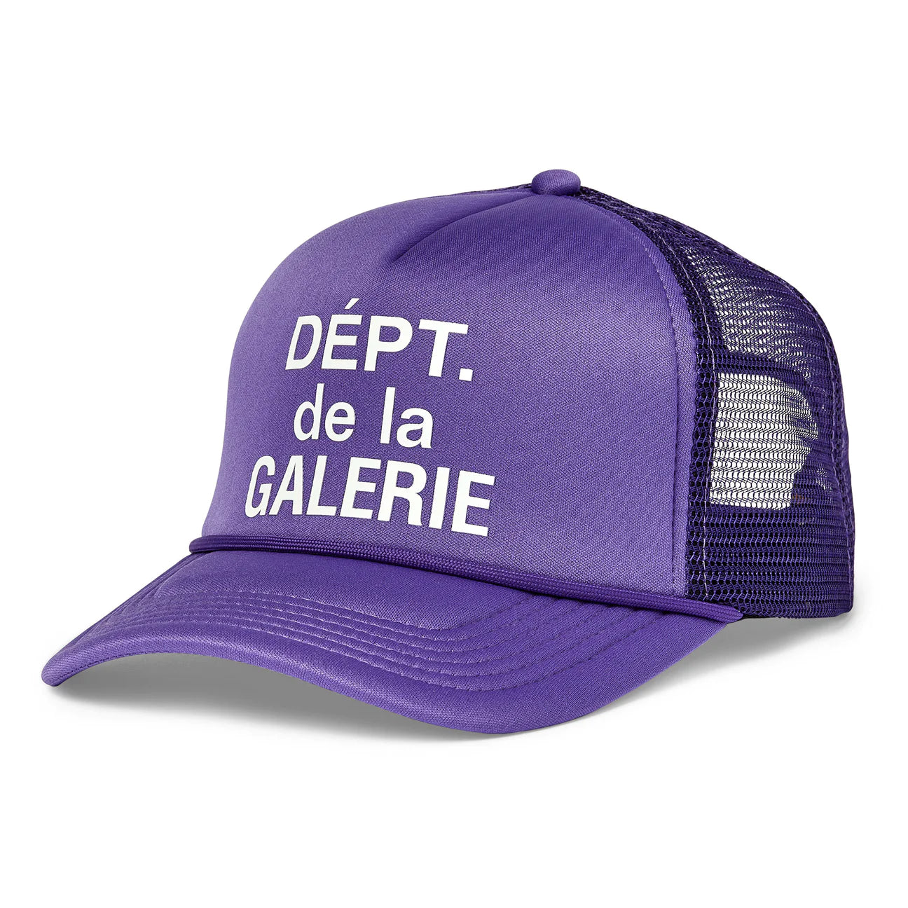 French Logo Trucker Hat Purple