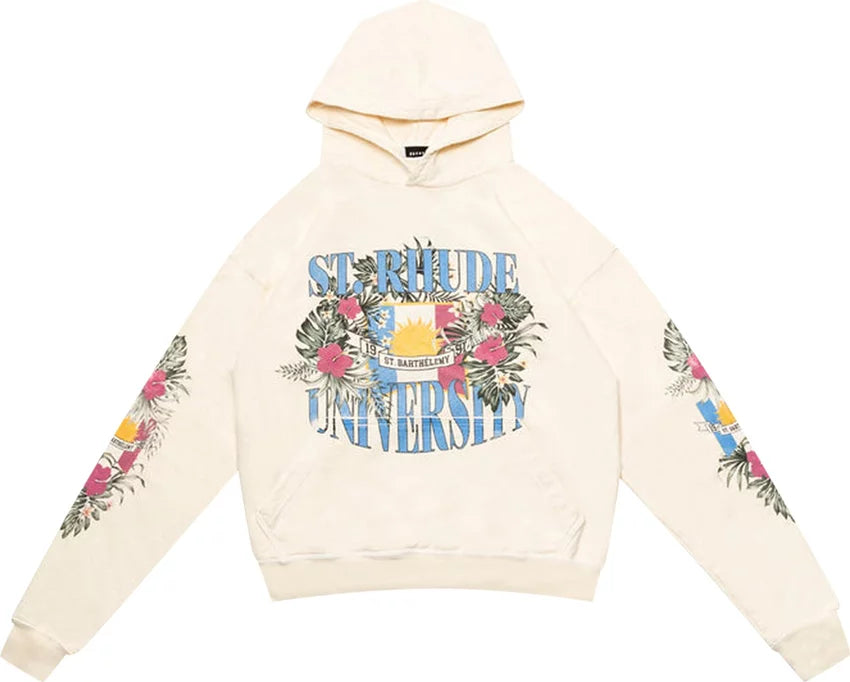 St. University Hoodie Vintage White