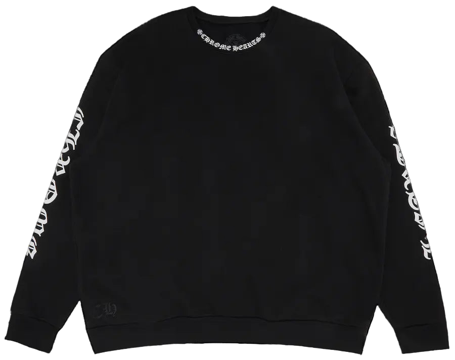 Neck Logo Crewneck Sweatshirt 'Black'