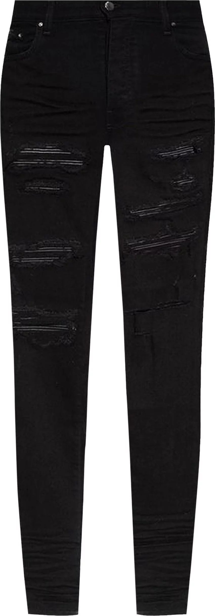 Leather Thrasher Jean Black