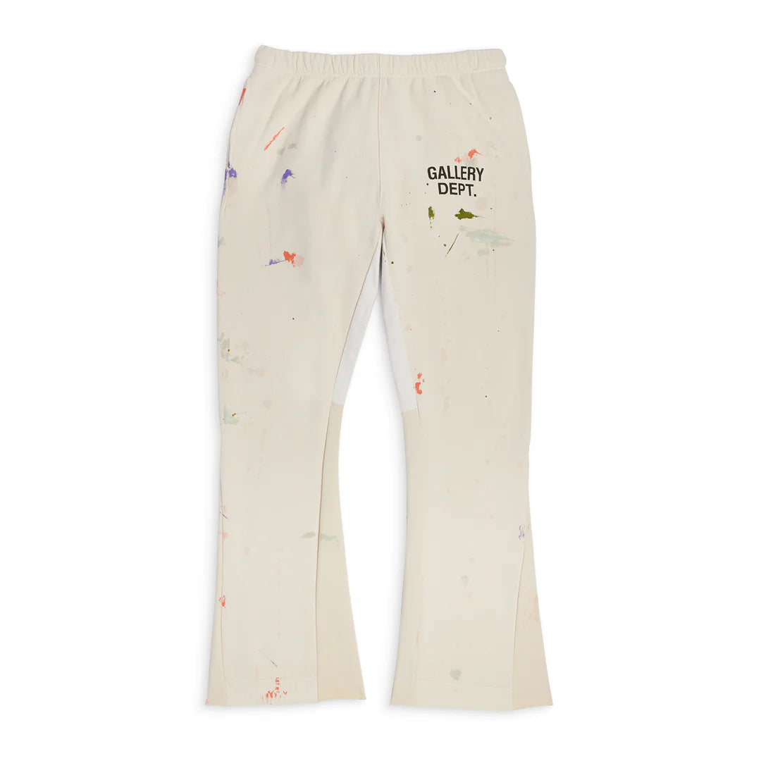 GD Painted Flare Sweatpants White