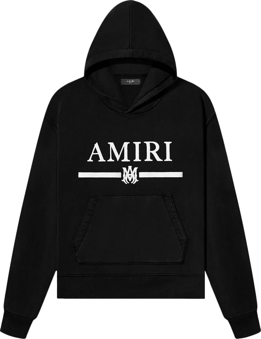 MA Bar Appliqué Hoodie Black