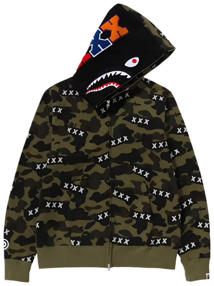 BAPE x God Selection XXX Shark Full Zip Hoodie