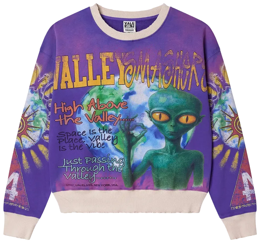 Vale Forever Space Alien Crewneck 'Purple'