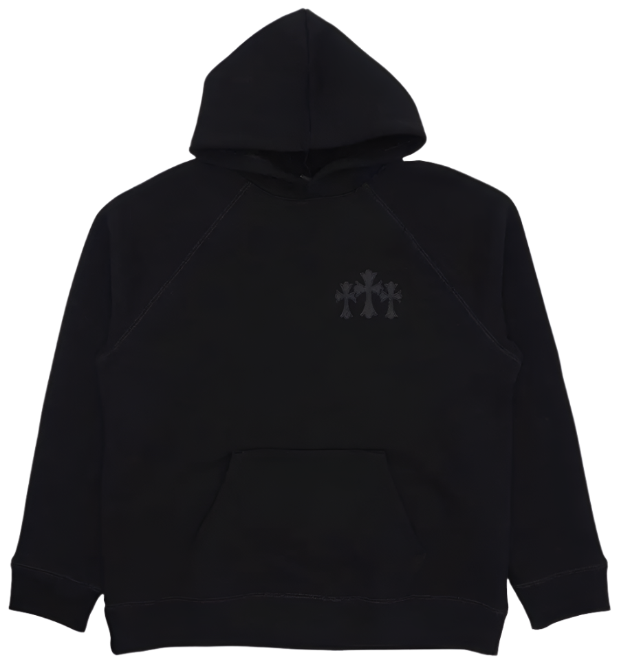 711 Cemetery Cross Nylon CH Hoodie 'Black'