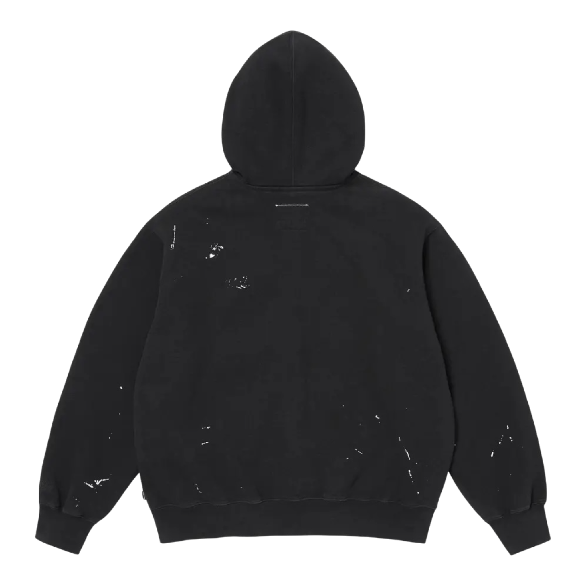 MM6 Maison Margiela Box Logo Zip Up Hooded Sweatshirt 'Black'