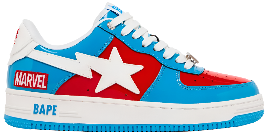 Marvel Comics x Bapesta Low 'Captain America'